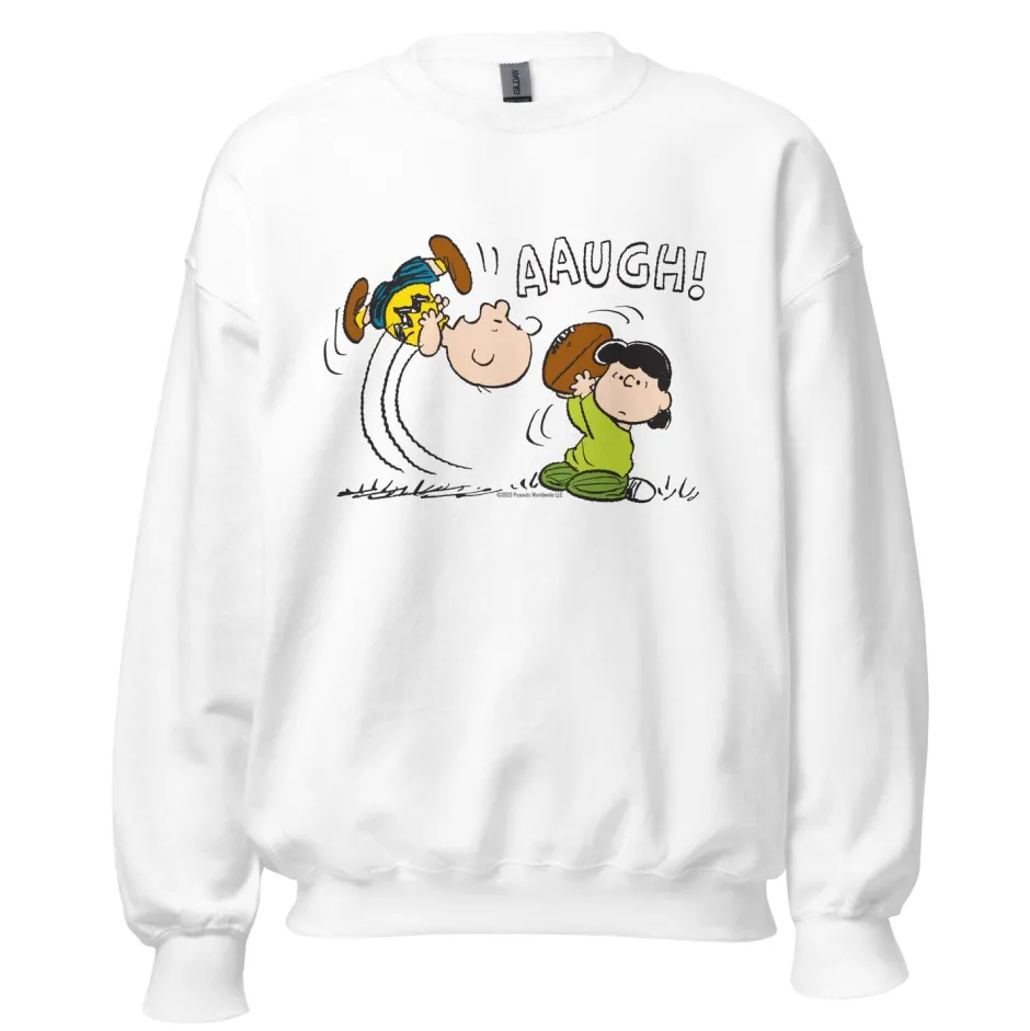 Discount AAUGH Adult Sweatshirt Lucy Van Pelt | Charlie Brown
