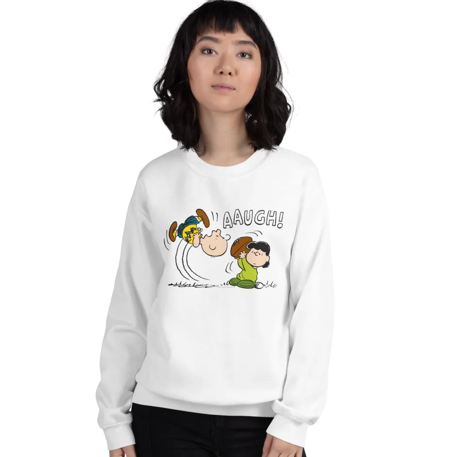 Discount AAUGH Adult Sweatshirt Lucy Van Pelt | Charlie Brown