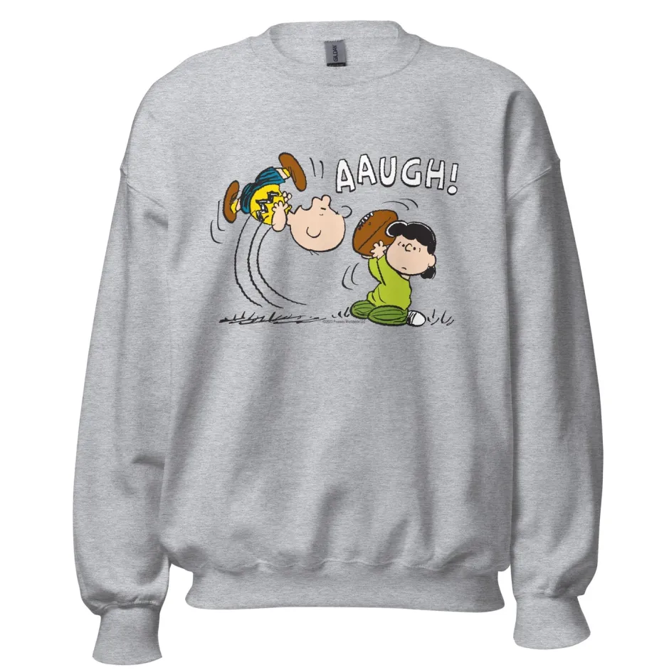 Discount AAUGH Adult Sweatshirt Lucy Van Pelt | Charlie Brown