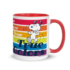 Fashion Always Show Your True Colors Two Tone Mug Woodstock | Snoopy