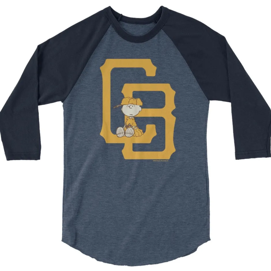 Online Charlie Brown ¾ Sleeve Raglan Shirt Charlie Brown