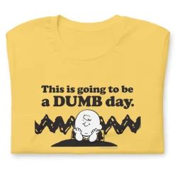 Clearance Charlie Brown Dumb Day Adult T-Shirt Charlie Brown | T-Shirts