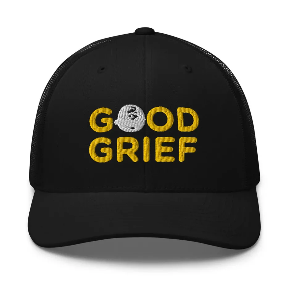 Online Charlie Brown Good Grief Trucker Hat Charlie Brown