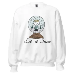 Fashion Charlie Brown Let It Snow Adult Sweatshirt Charlie Brown | Hoodies & Sweatshirts