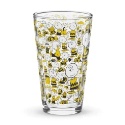 Hot Charlie Brown Pattern Pint Glass Charlie Brown | Glassware