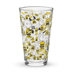 Hot Charlie Brown Pattern Pint Glass Charlie Brown | Glassware