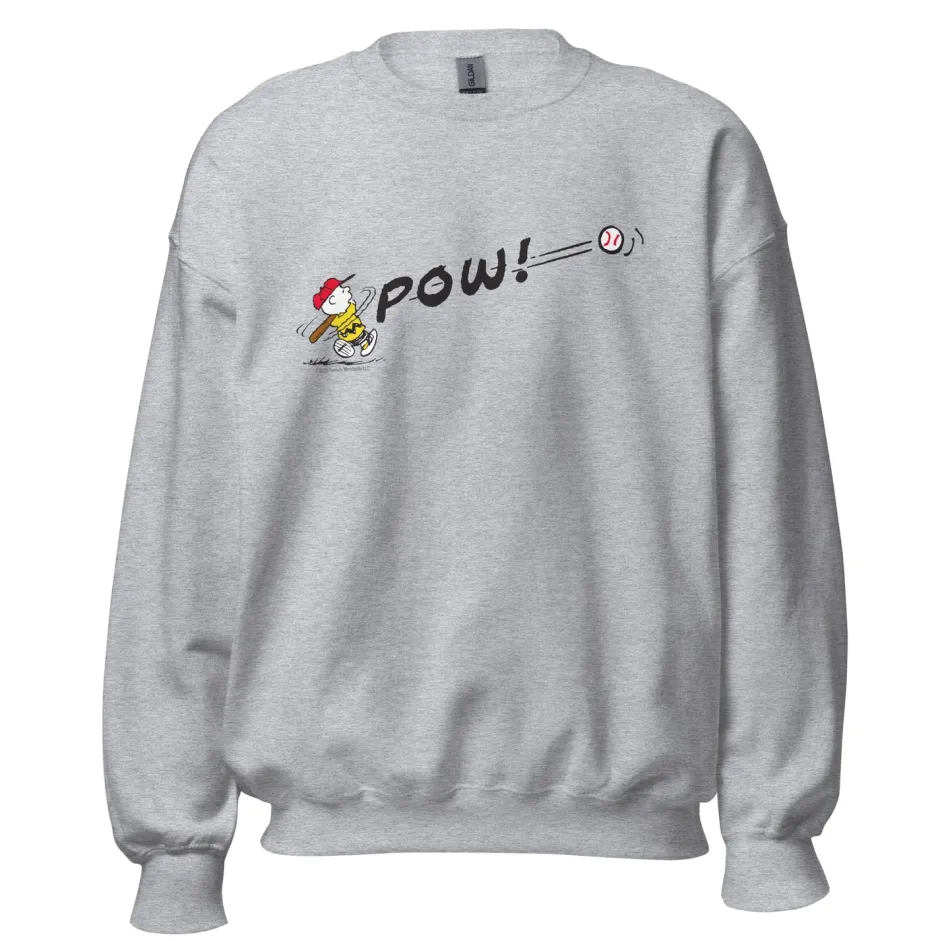 Clearance Charlie Brown Pow Adult Sweatshirt Charlie Brown | Hoodies & Sweatshirts