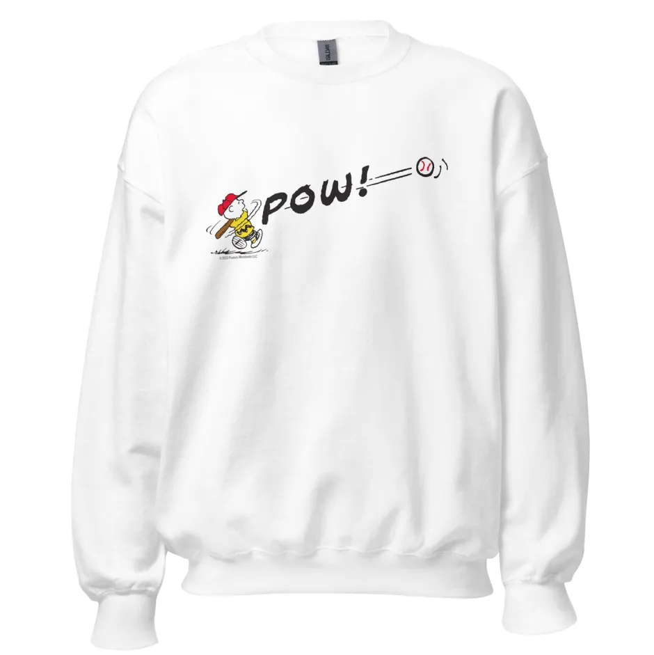 Clearance Charlie Brown Pow Adult Sweatshirt Charlie Brown | Hoodies & Sweatshirts