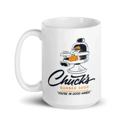 Discount Chuck's Barber Shop Mug Charlie Brown | Mugs