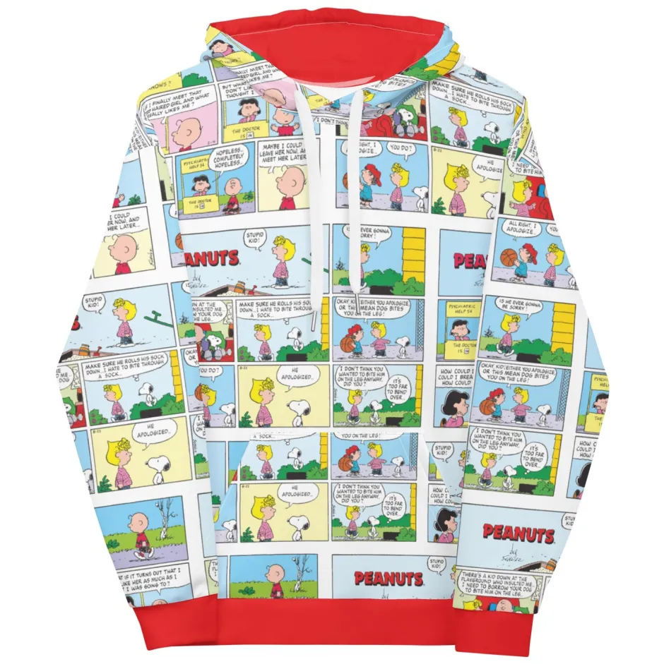 Fashion Comic Strips Color Adult Hoodie Snoopy | Sally Brown