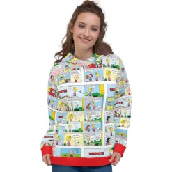 Fashion Comic Strips Color Adult Hoodie Snoopy | Sally Brown