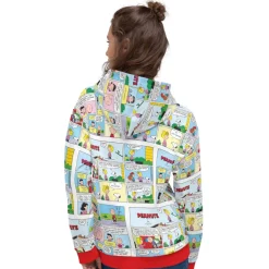 Fashion Comic Strips Color Adult Hoodie Snoopy | Sally Brown