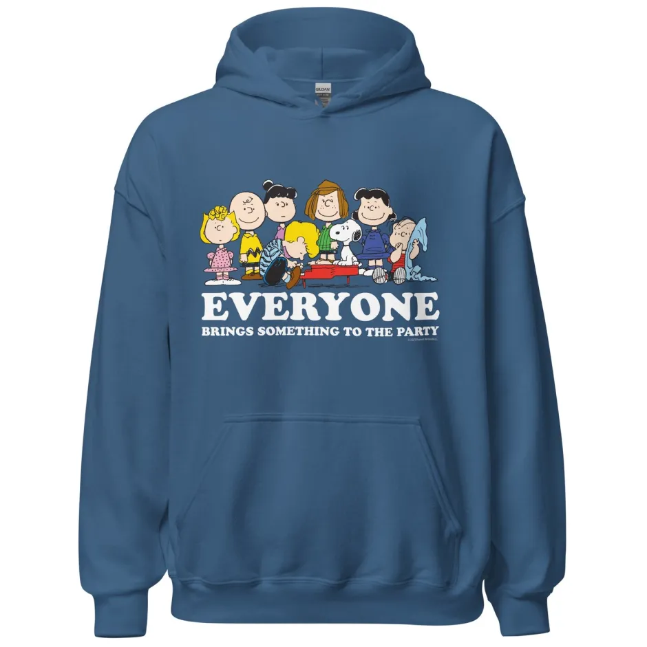 Outlet Everyone Brings Something To The Party Adult Hoodie Snoopy | Schroeder
