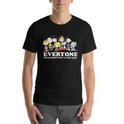 Clearance Everyone Brings Something To The Party Adult T-Shirt Snoopy | Schroeder
