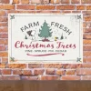 Clearance Farm Fresh Christmas Trees Metal Sign Woodstock | Snoopy