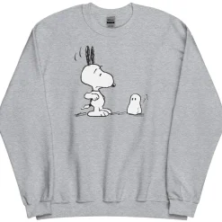 Best Ghost Adult Sweatshirt Woodstock | Snoopy