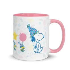 Best Happy Birthday Pattern Two Tone Mug Woodstock | Snoopy