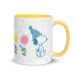 Best Happy Birthday Pattern Two Tone Mug Woodstock | Snoopy