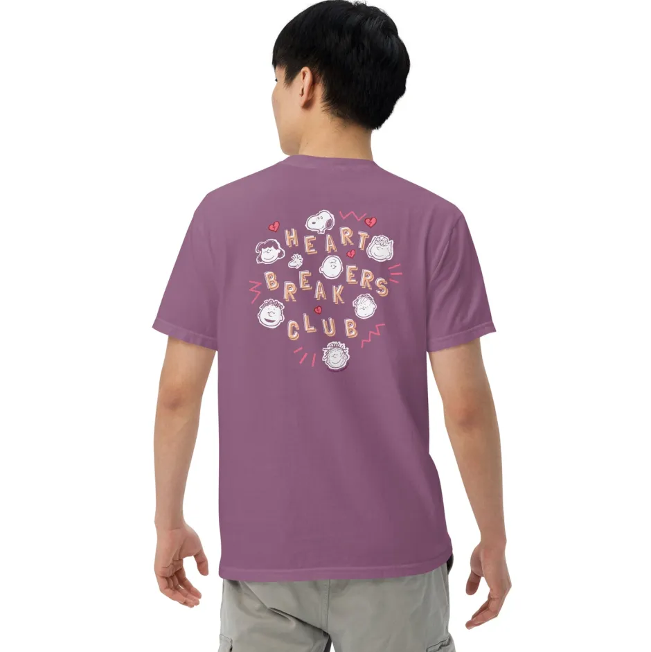 Best Heartbreakers Club Adult Comfort Colors T-Shirt Peanuts Gang | T-Shirts