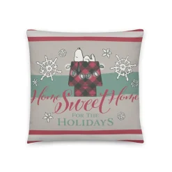 New Home Sweet Home Pillow Snoopy | Blankets & Pillows