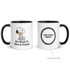 Hot It's Good To Have A Friend Personalized Two Tone Mug Woodstock | Snoopy