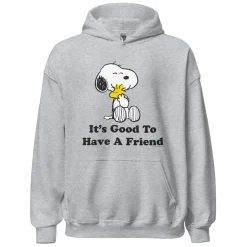 Fashion It's Good To Have A Friend Adult Hoodie Woodstock | Snoopy
