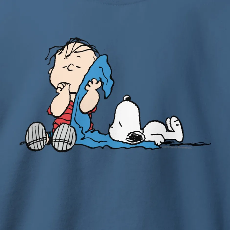 Discount Linus & Snoopy Blanket Adult Sweatshirt Snoopy | Linus Van Pelt