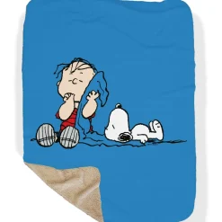 New Linus & Snoopy Blanket Sherpa Blanket Snoopy | Linus Van Pelt