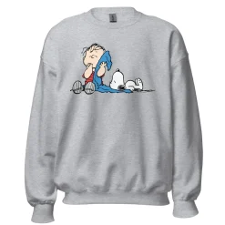 Discount Linus & Snoopy Blanket Adult Sweatshirt Snoopy | Linus Van Pelt