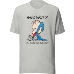 Clearance Linus Security Is A Thumb And A Blanket Adult T-Shirt Linus Van Pelt | T-Shirts