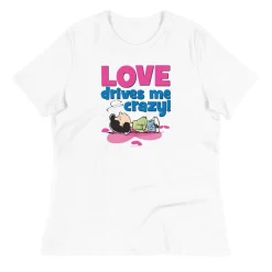 Hot Lucy Love Drives Me Crazy Women's Relaxed T-Shirt Lucy Van Pelt | T-Shirts