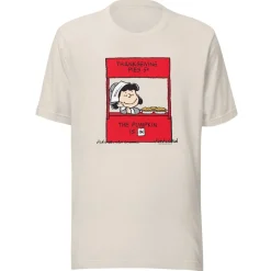 Hot Lucy Thanksgiving Pies Booth Adult T-Shirt Lucy Van Pelt | T-Shirts