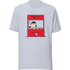 Hot Lucy Thanksgiving Pies Booth Adult T-Shirt Lucy Van Pelt | T-Shirts