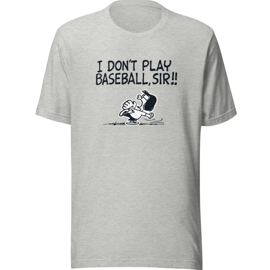 New Marcie I Don't Play Baseball Adult T-Shirt Marcie | T-Shirts