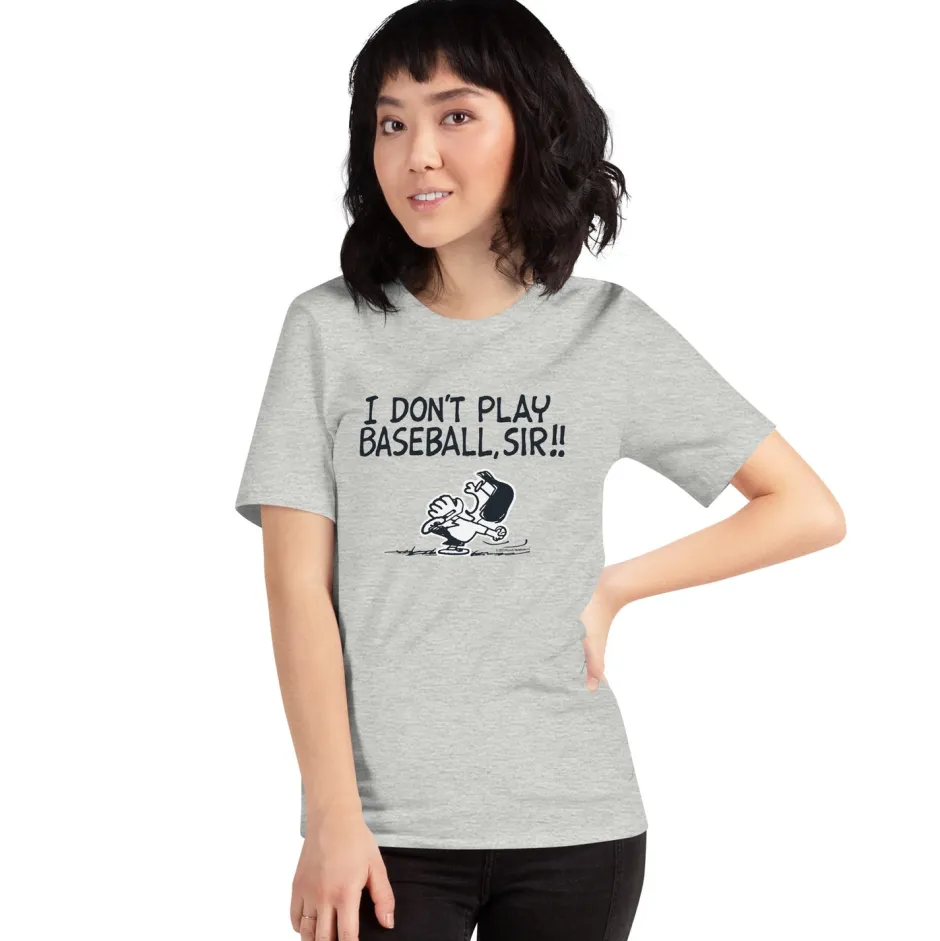 New Marcie I Don't Play Baseball Adult T-Shirt Marcie | T-Shirts