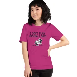 New Marcie I Don't Play Baseball Adult T-Shirt Marcie | T-Shirts
