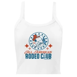 Clearance All American Rodeo Club Women's Micro-Rib Tank Top Snoopy | Tank Tops