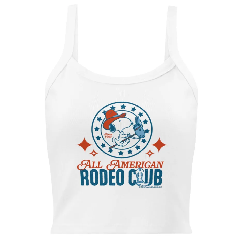 Clearance All American Rodeo Club Women's Micro-Rib Tank Top Snoopy | Tank Tops