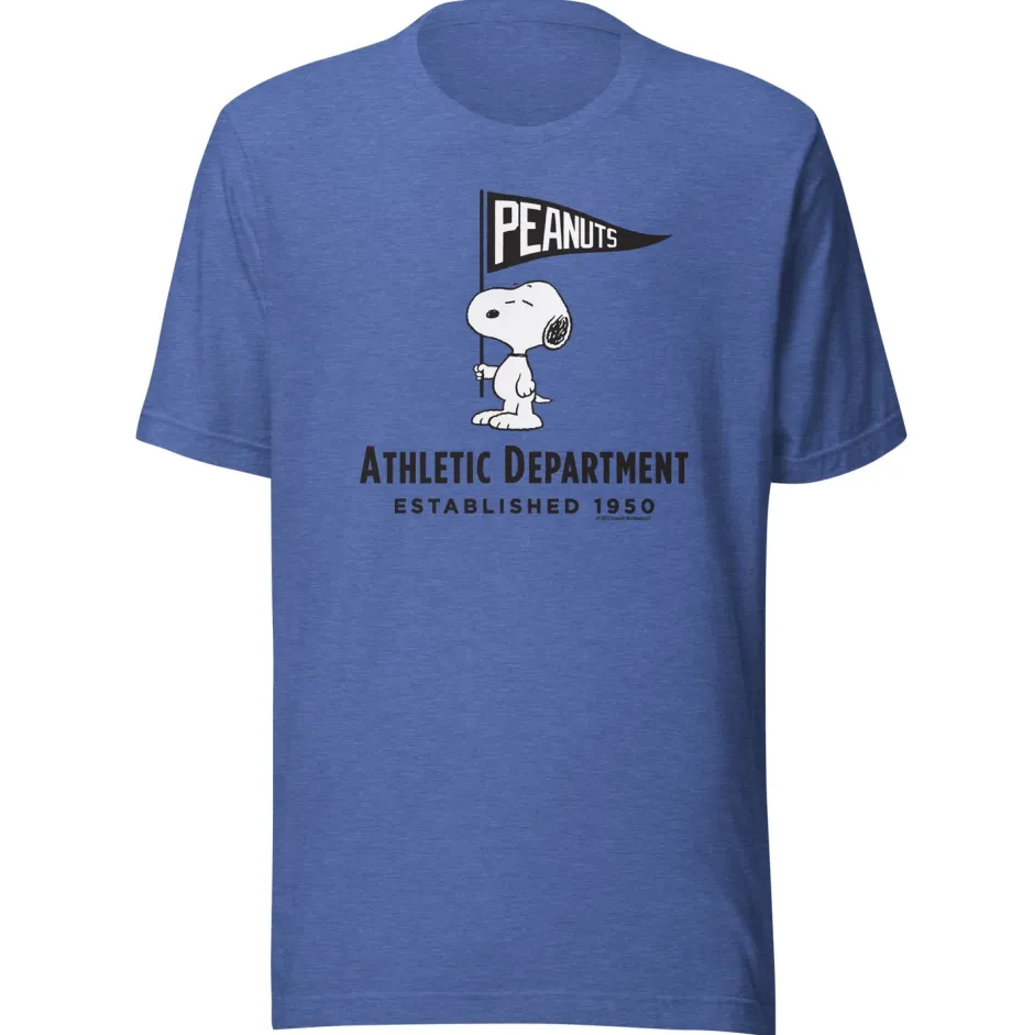 Discount Athletic Department Snoopy Adult T-Shirt Snoopy | T-Shirts
