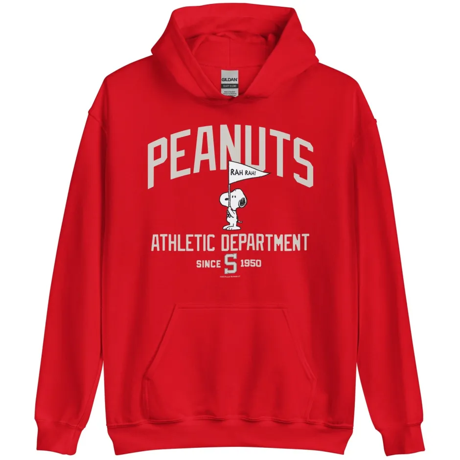 Best Athletic Department Snoopy Hooded Sweatshirt Snoopy | Hoodies & Sweatshirts