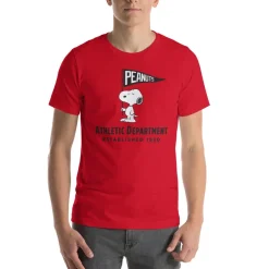 Discount Athletic Department Snoopy Adult T-Shirt Snoopy | T-Shirts