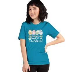 Hot Charlie Brown Hoppy Easter Adult Short Sleeve T-Shirt Charlie Brown | T-Shirts