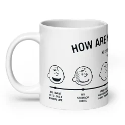 Hot Charlie Brown How Are You Feeling Mug Peanuts Gang | Mugs
