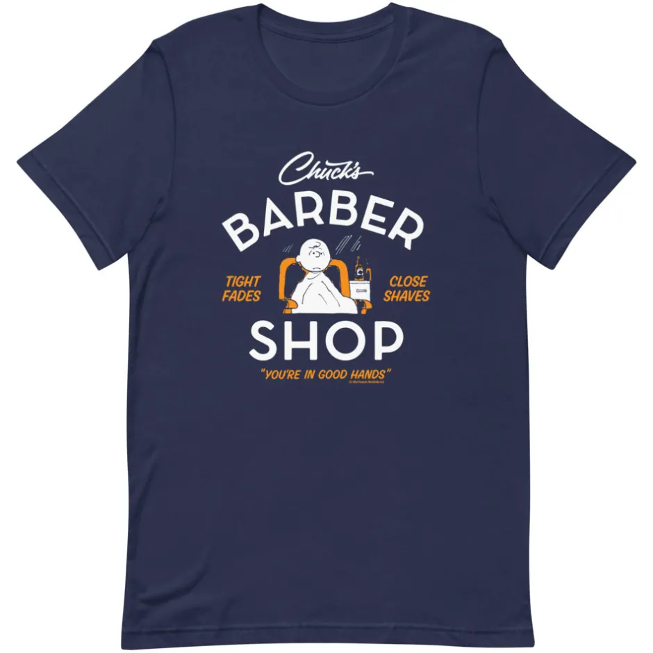 Hot Chuck's Barber Shop Unisex T-Shirt Charlie Brown | T-Shirts