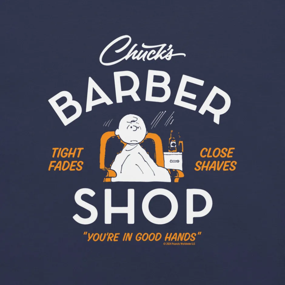 Hot Chuck's Barber Shop Unisex T-Shirt Charlie Brown | T-Shirts