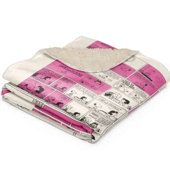 Clearance Comic Heart Sherpa Blanket Peanuts Gang | Blankets & Pillows