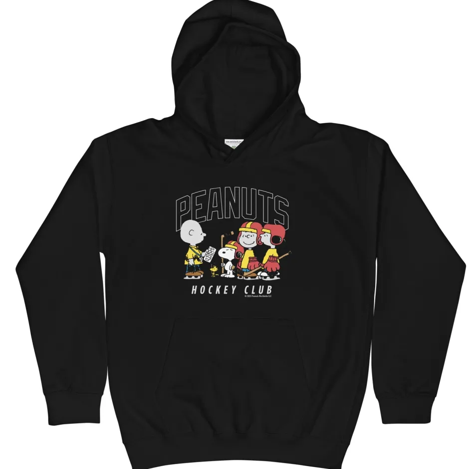 Discount Gang Hockey Club Kids Hoodie Snoopy | Linus Van Pelt