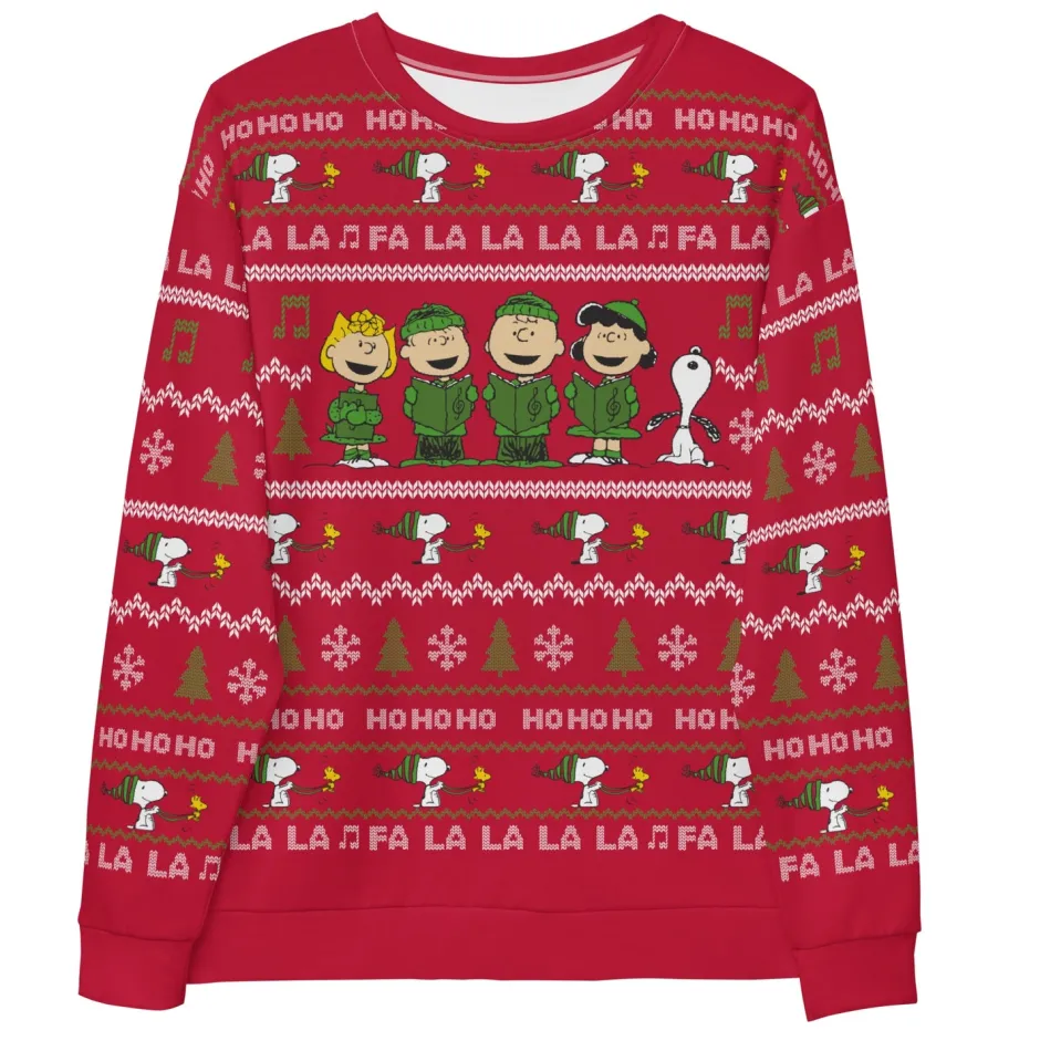 Clearance Gang Holiday Knitted Unisex Crewneck Woodstock | Snoopy