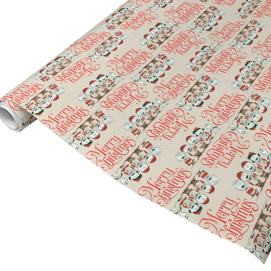 Discount Gang Merry Christmas Gift Wrap Peanuts Gang | Wrapping Paper