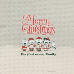 Fashion Gang Merry Christmas Personalized Kitchen Towel Peanuts Gang | Towels